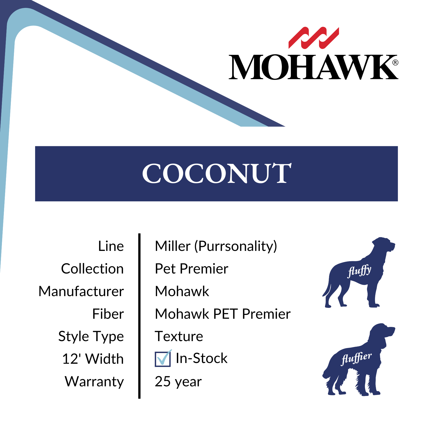 Coconut Mohawk Purrsonality Pet Premier Carpet from Calhoun's Flooring, Springfield IL Specs