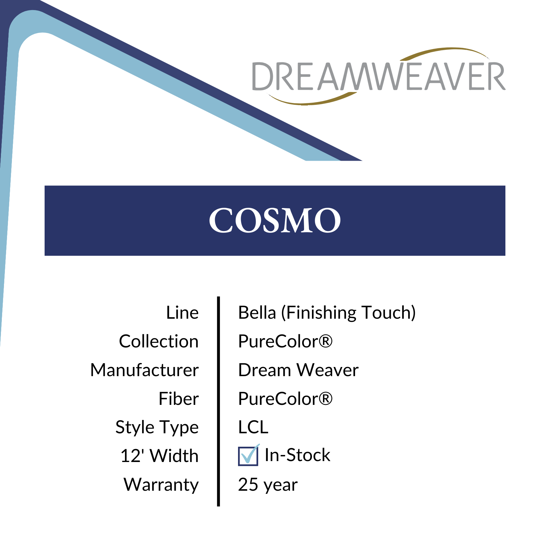 Cosmo LCL Pattern Carpet by Dreamweaver at Calhoun's Springfield IL Specs