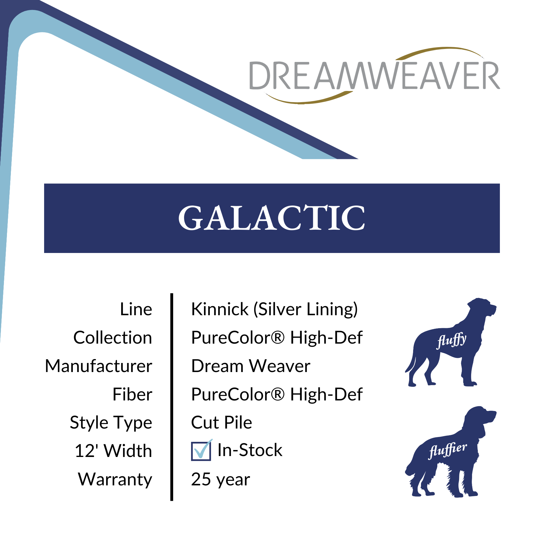 Galactic, Silver Lining Carpet by Dreamweaver, Calhoun's Flooring Springfield, IL Specs