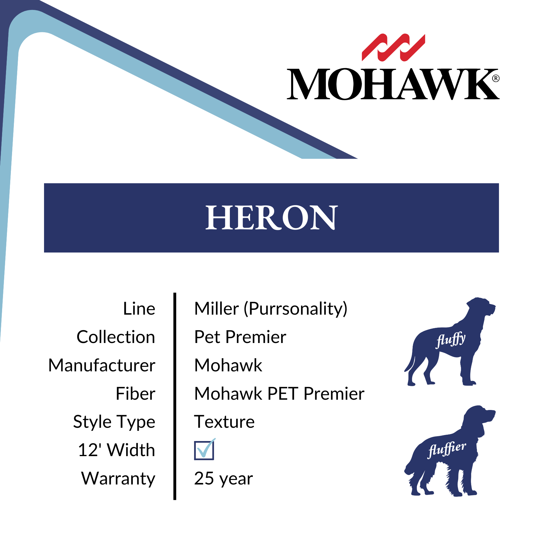 Heron Mohawk Purrsonality Pet Premier Carpet from Calhoun's Flooring, Springfield IL Specs