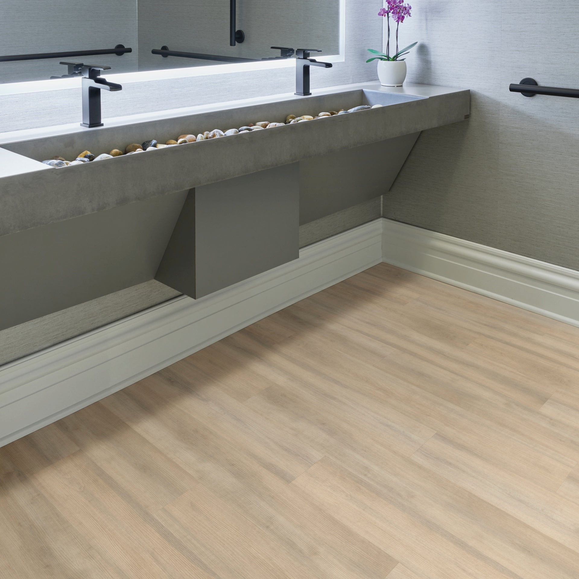 Millstone Sycamore Luxury Vinyl Flooring from Karndean, sold at Calhoun’s, Springfield, IL