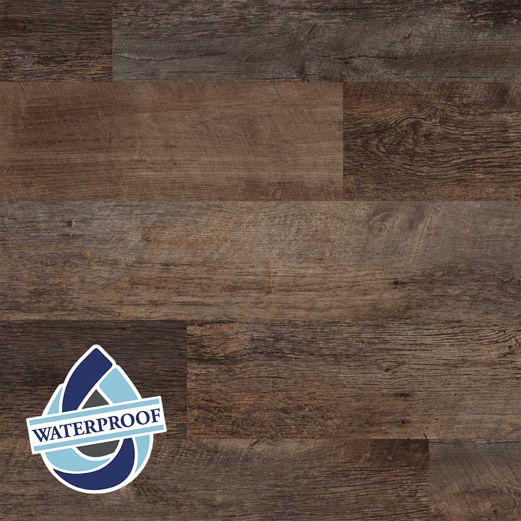 Salvaged Barnwood Luxury Vinyl Flooring from Karndean, sold at Calhoun’s, Springfield, IL