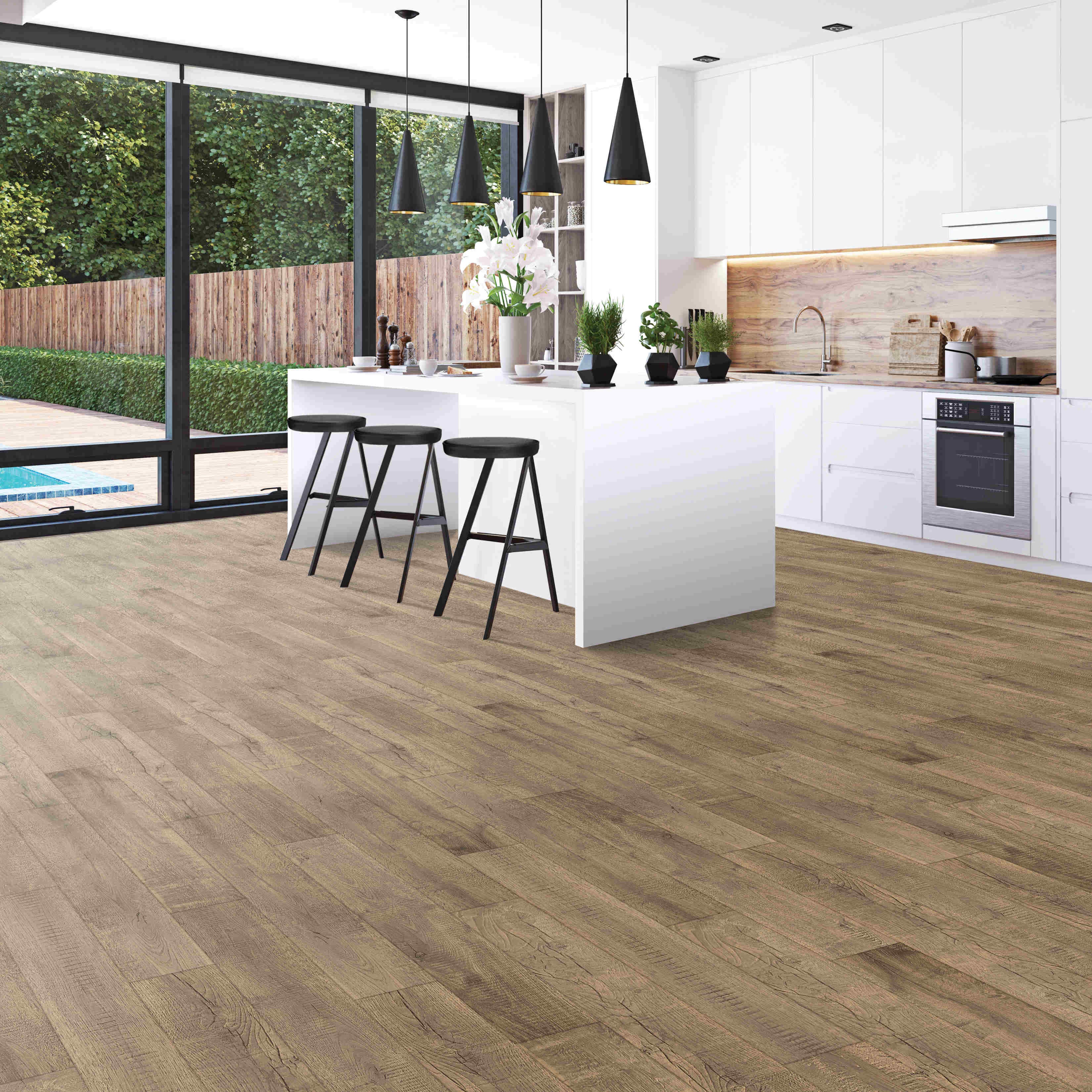Weathered Barn Oak by Mohawk, sold by Calhoun's Flooring in Springfield, IL
