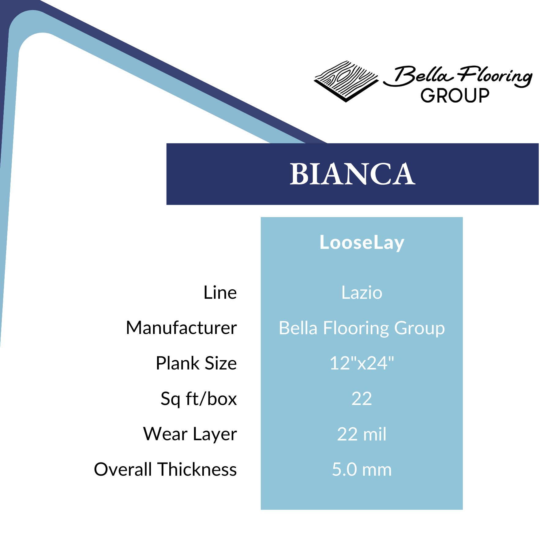 Bianca by Bella Flooring Group Clearance Flooring from Calhoun's Springfield Specs