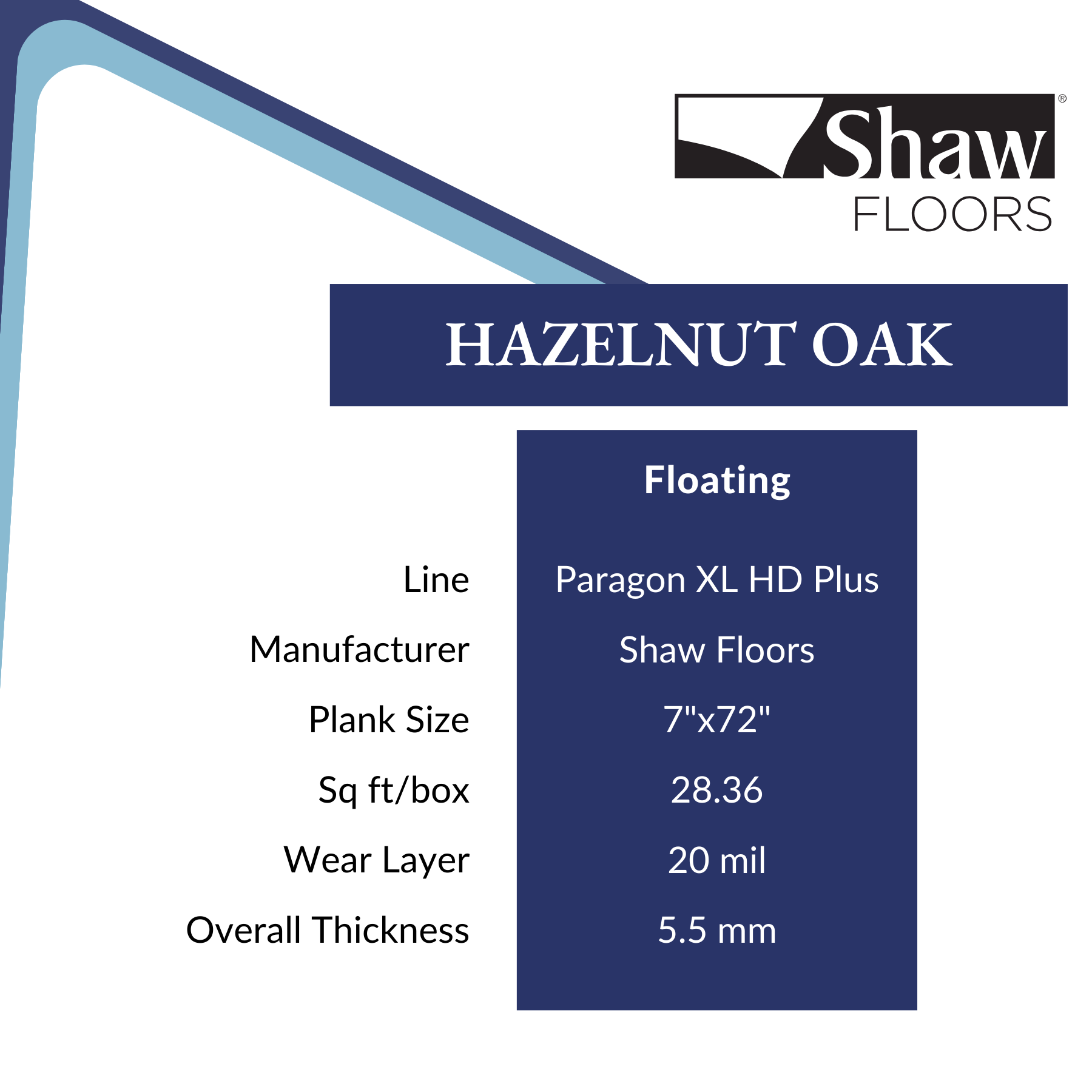 Hazelnut Oak Flooring by Shaw, Clearance at Calhoun's in Springfield, IL Specs
