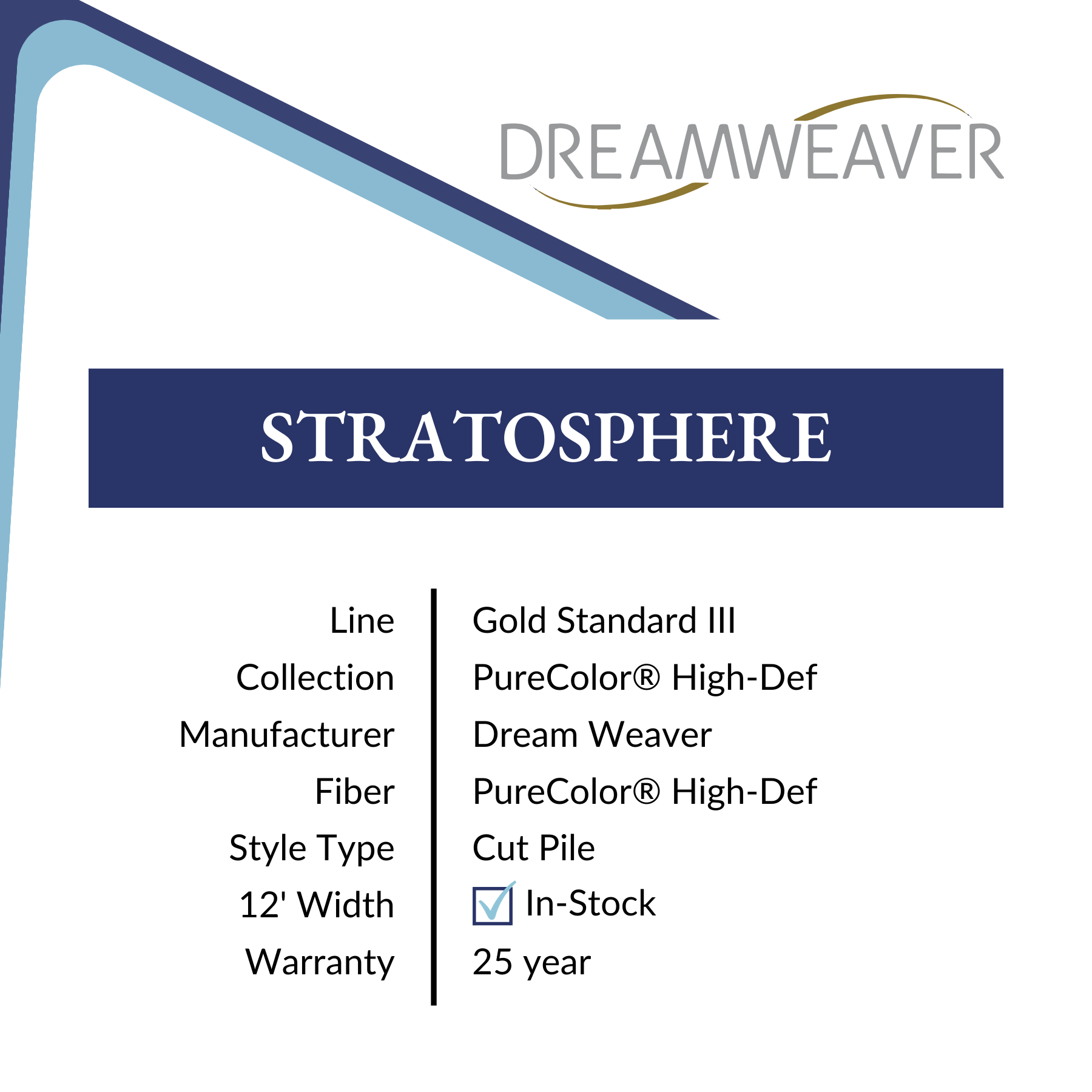 Stratosphere, Gold Standard III, Carpet by Dreamweaver, Calhoun's Flooring Springfield, IL Specs