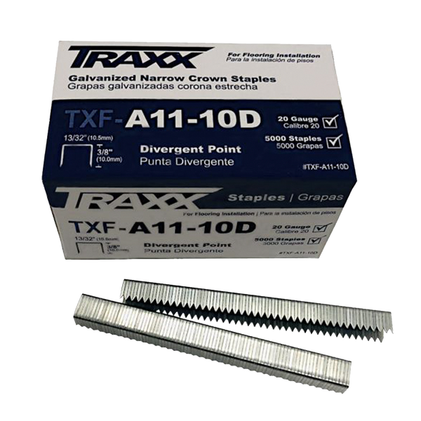 MAX 9T Wide-Crown Floor Staples For Air Nailers – Heavy-Duty, High-Holding Power