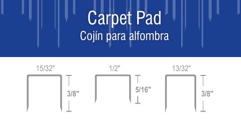 Carpet Pad staples by Calhoun's Springfield, IL