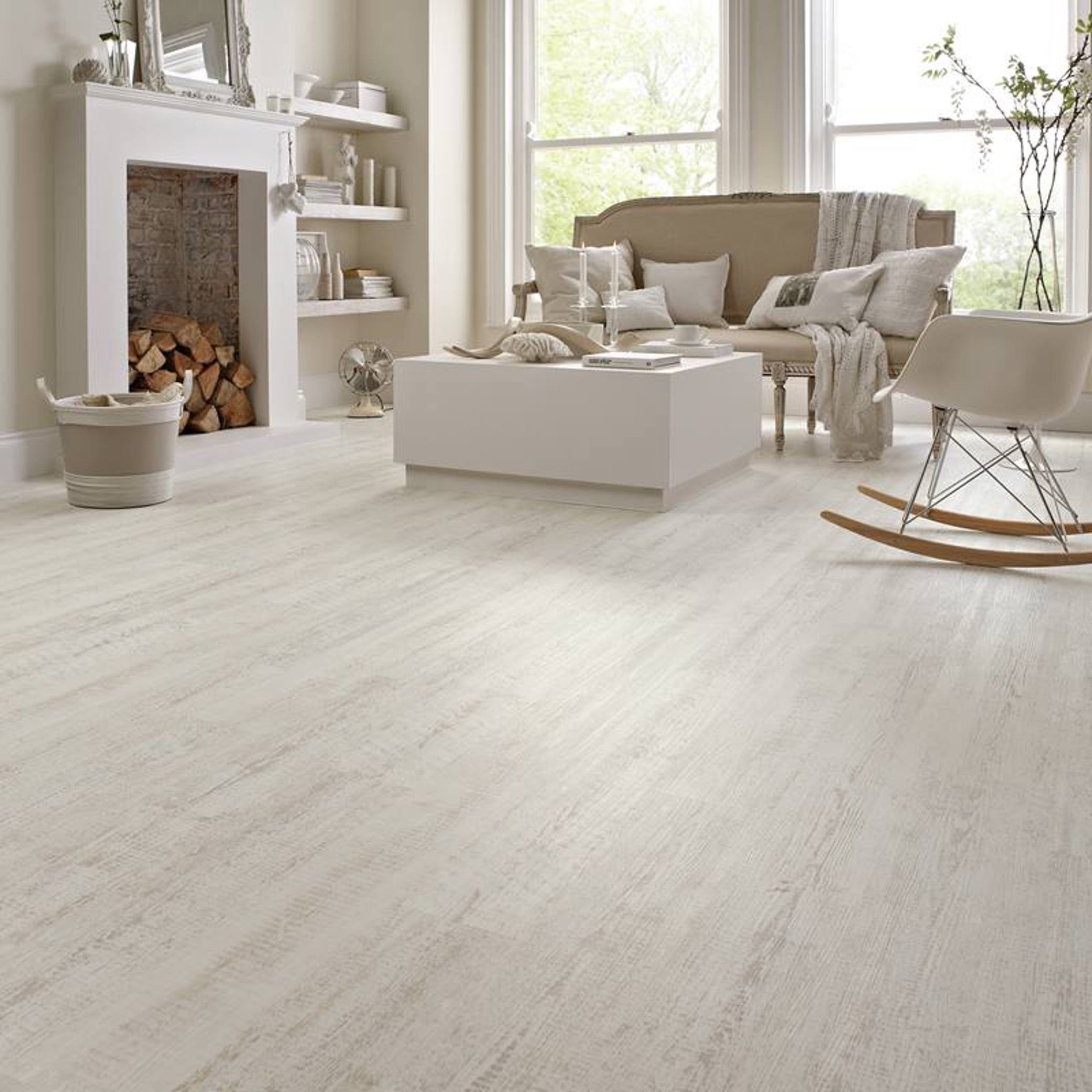 White Painted Pine Vinyl Flooring from Karndean, sold at Calhoun’s, Springfield, IL